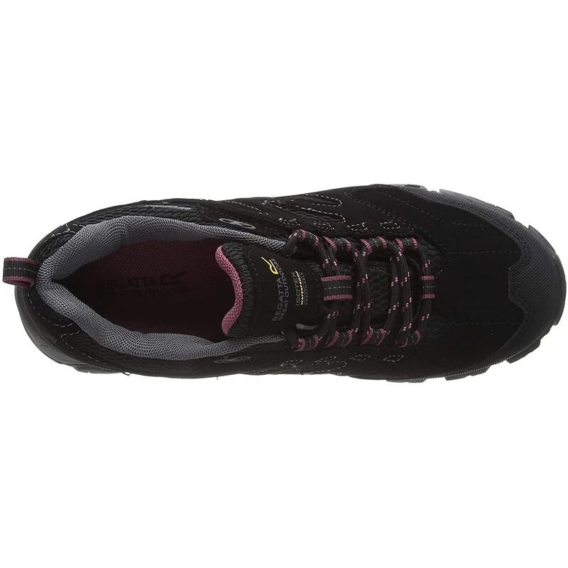 Regatta Dames/dames Holcombe IEP Lage Wandelschoenen (Jet Zwart/Antique Roze) - Afbeelding 4