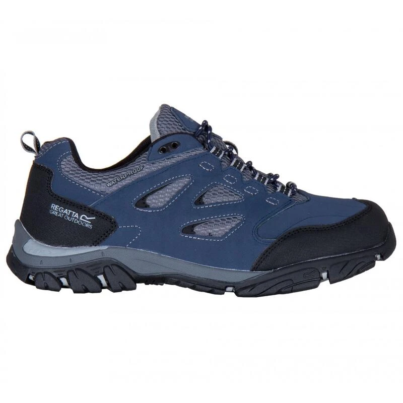 Regatta Heren Holcombe IEP Lage Wandelschoenen (Graniet/Donker Denim) - Afbeelding 2