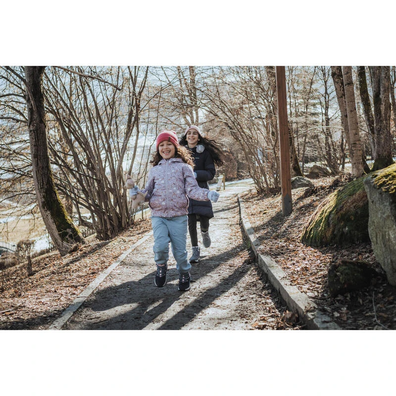 Quechua Warme En Waterdichte Wandelschoenen SH500 Leer Klittenband Kinderen Maat 24-34 - Afbeelding 13