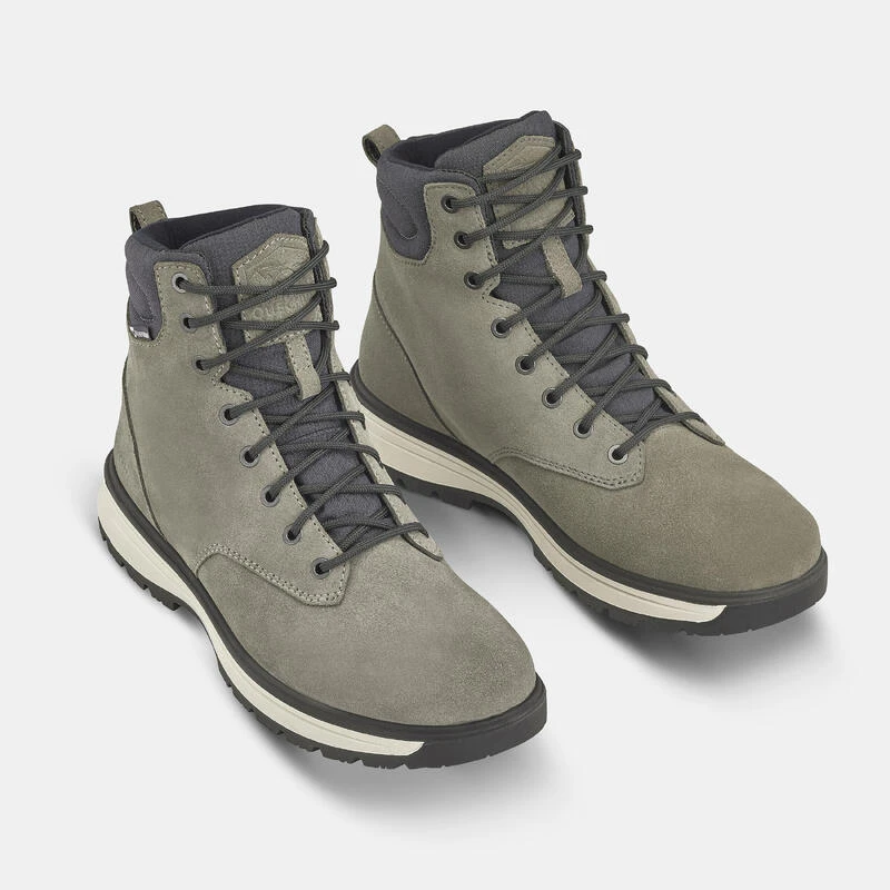Quechua Warme Waterdichte En Hoge Leren Wandelschoenen Voor Heren SH100 X-warm - Afbeelding 2