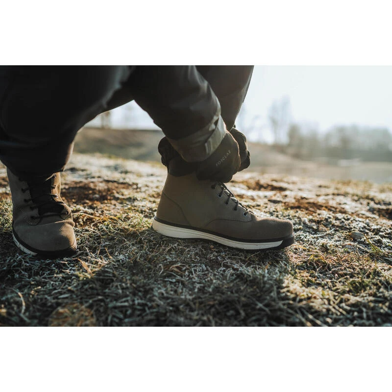 Quechua Warme Waterdichte En Hoge Leren Wandelschoenen Voor Heren SH100 X-warm - Afbeelding 12