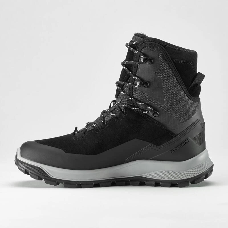Quechua Warme Waterdichte Leren Wandelschoenen Voor Heren SH500 U-WARM - Afbeelding 3