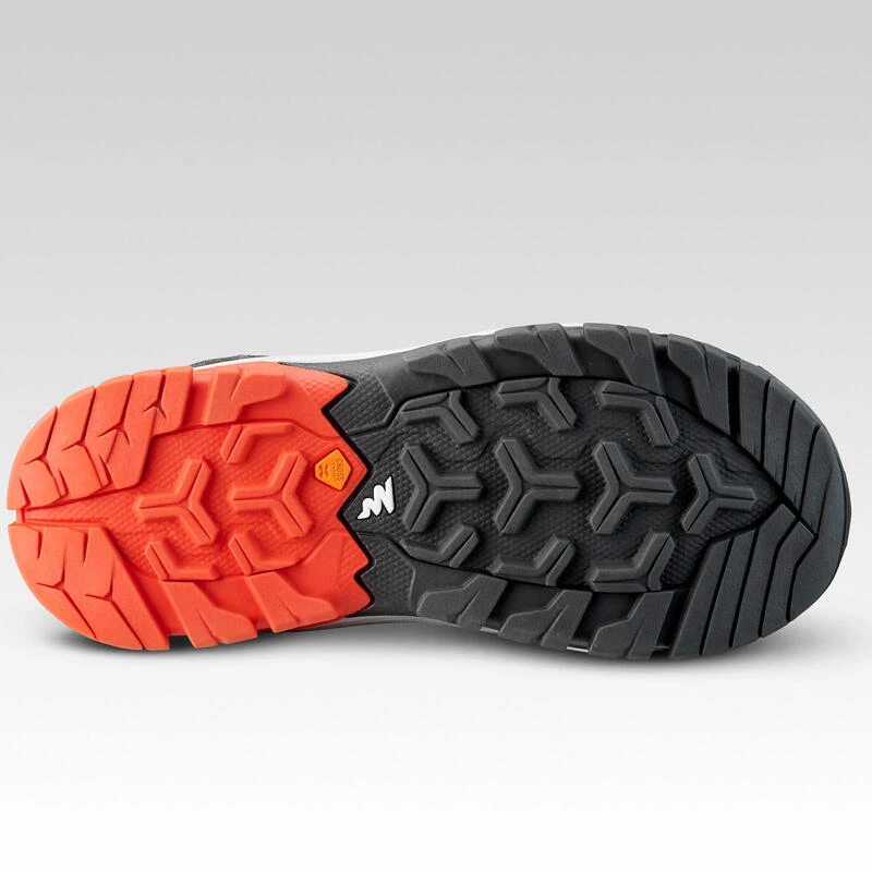 Quechua Waterdichte Halfhoge Wandelschoenen Voor Kinderen Crossrock Grijs 28-34 - Afbeelding 3